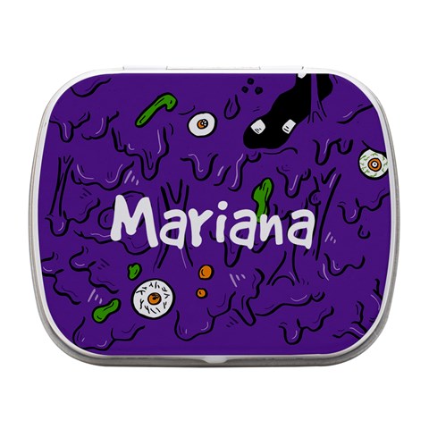 halloween Small Metal Box (White) from ArtsNow.com Front