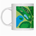Golf Course Par Golf Course Green White Mug