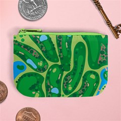 Golf Course Par Golf Course Green Mini Coin Purse from ArtsNow.com Front