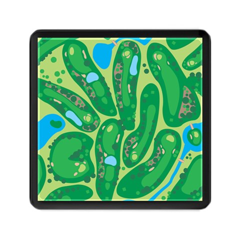 Golf Course Par Golf Course Green Memory Card Reader (Square) from ArtsNow.com Front