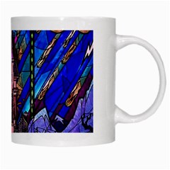 Beauty Stained Glass Castle Building White Mug from ArtsNow.com Right
