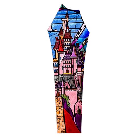 Beauty Stained Glass Castle Building Women s Long Sleeve Raglan T Sleeve Right