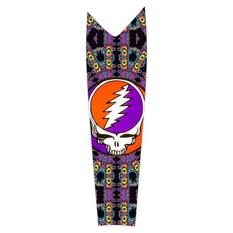 Gratefuldead Grateful Dead Pattern Women s Long Sleeve Raglan T Right Sleeve Side