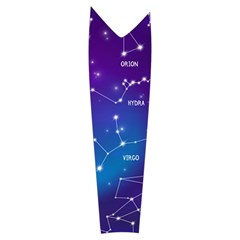 Realistic Night Sky With Constellations Women s Long Sleeve Raglan T Left Sleeve Side