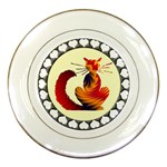Sitting cat Porcelain Plate