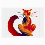 Sitting cat Glasses Cloth (Large)