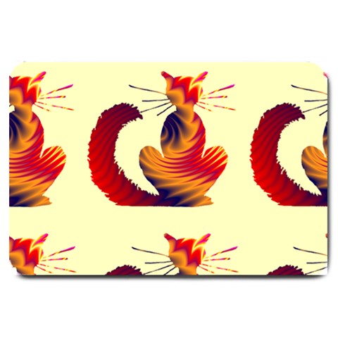 Sitting cat Large Doormat from ArtsNow.com 30 x20  Door Mat