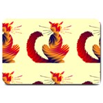 Sitting cat Large Doormat