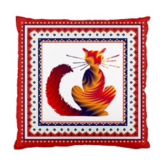 Sitting cat Cushion Case (Two Sides) from ArtsNow.com Back