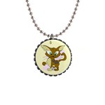 Cute cat 1  Button Necklace