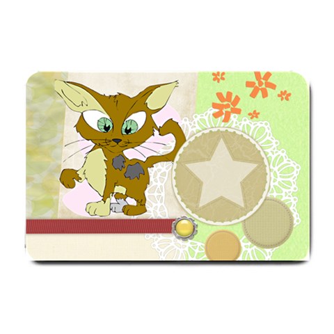 Cute cat Small Doormat from ArtsNow.com 24 x16  Door Mat