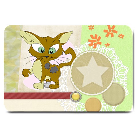 Cute cat Large Doormat from ArtsNow.com 30 x20  Door Mat