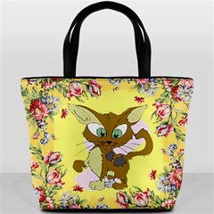Cute cat Bucket Bag from ArtsNow.com Back