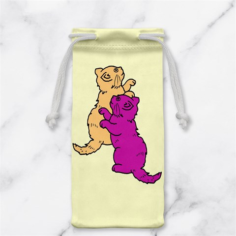 Cute Kittens Jewelry Bag from ArtsNow.com Back