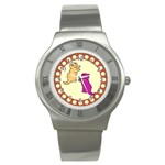 Cute Kittens Stainless Steel Watch