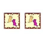 Cute Kittens Cufflinks (Square)