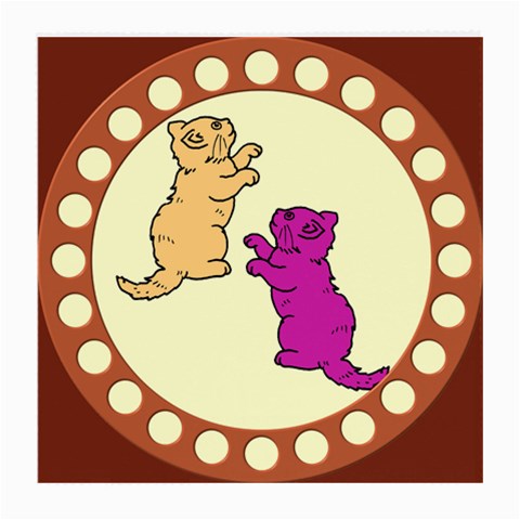 Cute Kittens Glasses Cloth (Medium) from ArtsNow.com Front
