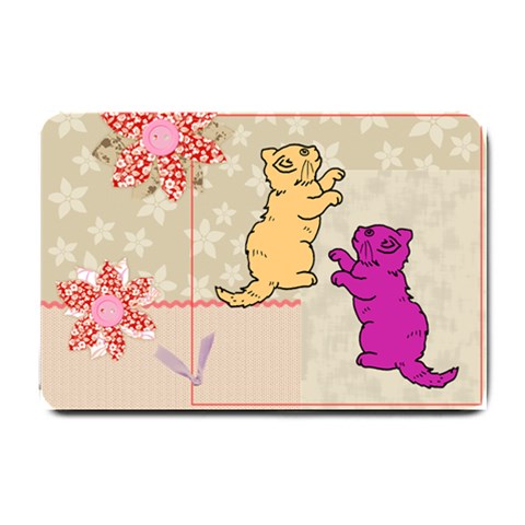 Cute Kittens Small Doormat from ArtsNow.com 24 x16  Door Mat