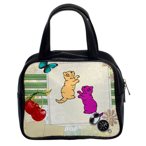 Cute Kittens Classic Handbag (Two Sides) from ArtsNow.com Front