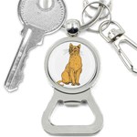Sitting cat 2 Bottle Opener Key Chain
