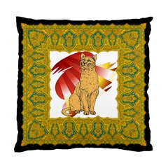 Sitting cat 2 Cushion Case (Two Sides) from ArtsNow.com Back