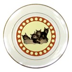 Maine coone kittens Porcelain Plate