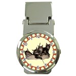 Maine coone kittens Money Clip Watch