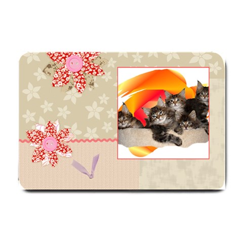 Maine coone kittens Small Doormat from ArtsNow.com 24 x16  Door Mat