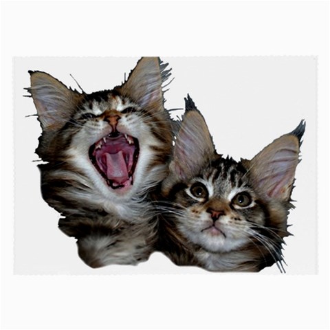 Yawning kitten Glasses Cloth (Large) from ArtsNow.com Front