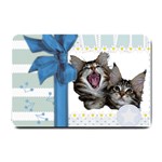 Yawning kitten Small Doormat