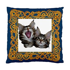 Yawning kitten Cushion Case (Two Sides) from ArtsNow.com Front