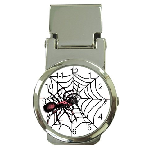 Spider in web Money Clip Watch from ArtsNow.com Front