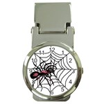 Spider in web Money Clip Watch