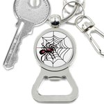 Spider in web Bottle Opener Key Chain