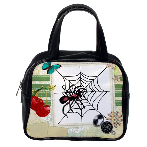 Spider in web Classic Handbag (One Side) from ArtsNow.com Front