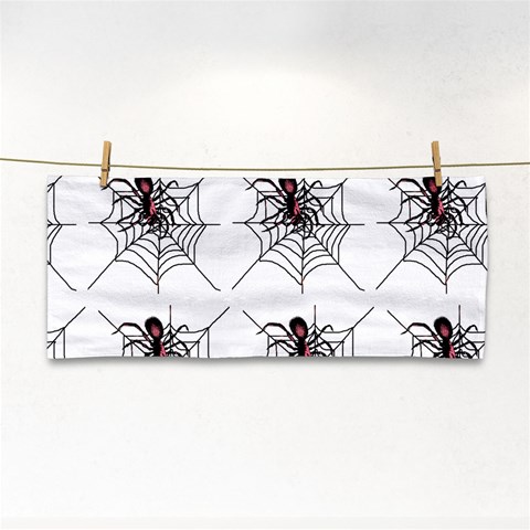 Spider in web Hand Towel from ArtsNow.com Front