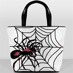 Spider in web Bucket Bag from ArtsNow.com Front