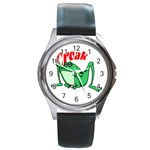 Croak frog Round Metal Watch