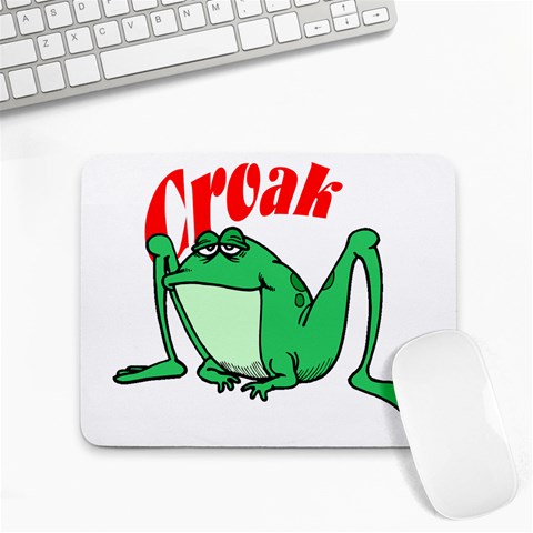 Croak frog Small Mousepad from ArtsNow.com Front