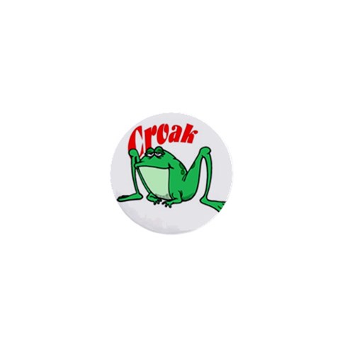 Croak frog 1  Mini Button from ArtsNow.com Front
