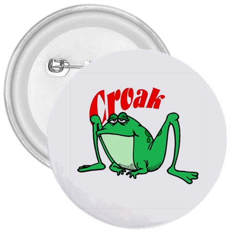 Croak frog 3  Button from ArtsNow.com Front