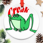 Croak frog Ornament (Round)