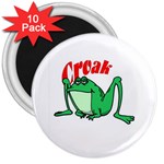 Croak frog 3  Magnet (10 pack)