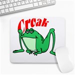 Croak frog Large Mousepad