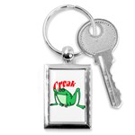 Croak frog Key Chain (Rectangle)