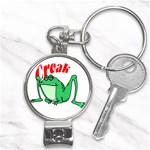 Croak frog Nail Clippers Key Chain