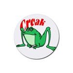 Croak frog Rubber Coaster (Round)