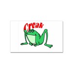 Croak frog Sticker (Rectangular)