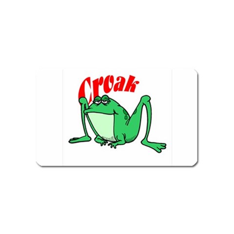 Croak frog Magnet (Name Card) from ArtsNow.com Front