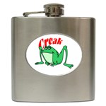 Croak frog Hip Flask (6 oz)